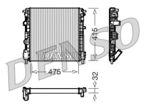 DRM23015 (DENSO) Радиатор основнойRenault Sandero 07-13 Nissan Kubistar 03-08 Dacia Logan 04-12