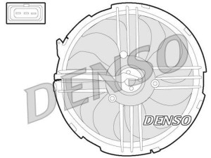 DER32009 (DENSO) Вентилятор основного радиатораVW Polo 94-01 VW Lupo 98-05