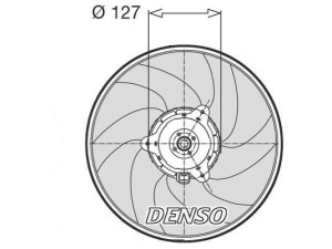 DER21003 (DENSO) Вентилятор основного радиатораBMW 3 E30 81-94 Peugeot Expert 95-07 Peugeot Partner 96-08