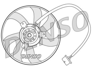 DER32003 (DENSO) Вентилятор основного радиатораVW Golf IV 97-03 Audi A3 96-03 Skoda Fabia I 99-07