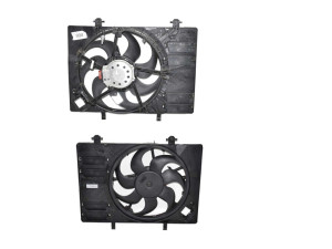 H1BG8C607DC (FORD) Вентилятор основного радиатора комплект под МКПП D355 7 лопастейFord Fiesta 17-