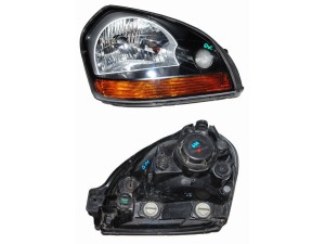 921022E012 (HYUNDAI) Фара права механічний коректор 08-Hyundai Tucson 04-09