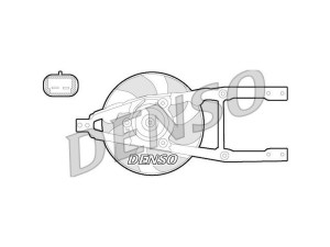 DER09055 (DENSO) Вентилятор основного радиатораFiat Seicento 98-10