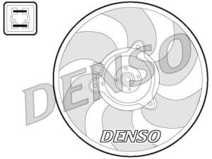 DER07008 (DENSO) Вентилятор основного радиатораPeugeot Expert 95-07 Peugeot Partner 96-08 Citroen Berlingo 08-18