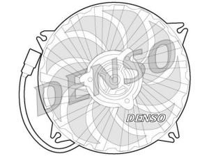 DER07007 (DENSO) Вентилятор основного радиатораPeugeot 807 02-14 Peugeot Expert 07-16 Citroen Jumpy 07-16