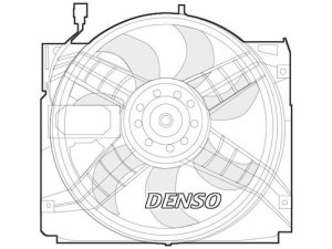 DER05004 (DENSO) Вентилятор основного радіатораBMW 3 E46 99-05