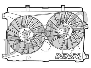 DER01015 (DENSO) Вентилятор основного радіатораAlfa Romeo 159 05-11