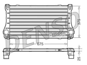 DIT50006 (DENSO) Радиатор интеркулераToyota Verso 09-18 Toyota Avensis 09-18