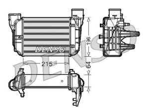 DIT02002 (DENSO) Радіатор інтеркулераAudi A4 00-06 Audi A4 04-08 SEAT Exeo 08-13