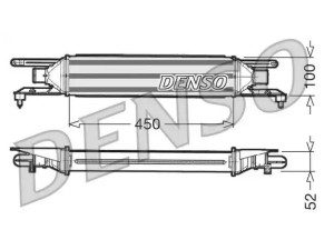 DIT09106 (DENSO) Радиатор интеркулераFiat Grande Punto 05-10