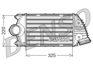 DIT28015 (DENSO) Радиатор интеркулераPorsche 911 05-12 Porsche 911 12-18