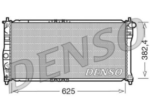 DRM08002 (DENSO) Радіатор основнийDaewoo Lanos 97-09