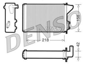 DRR09040 (DENSO) Радиатор печки