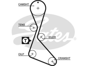 5130XS (GATES) Ремень ГРМRenault 19 88-00 Renault Clio I 90-98 Volvo 480 86-95