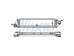 96560 (NISSENS) Радиатор интеркулераFord Mondeo IV 07-15 Ford Focus II 04-11 Volvo V70 07-16