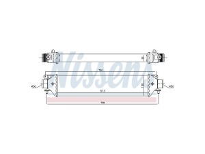 96615 (NISSENS) Радіатор інтеркулераFiat Doblo 09-15 Opel Combo D 11-18 Alfa Romeo Giulietta 10-20