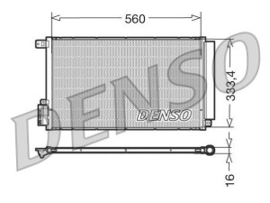 DCN13109 (DENSO) Радіатор кондиціонераFiat Doblo 09-23 Alfa Romeo MiTo 08-18