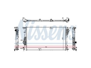 63124 (NISSENS) Радиатор основнойRenault Trafic 00-14 Opel Vivaro 01-14