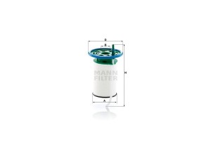 PU7015 (MANN-FILTER) Фильтр топливныйPeugeot Boxer 14- Citroen Jumper 14-