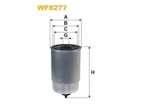 WF8277 (WIX FILTERS) Фильтр топливныйFiat Doblo 00-09 Kia Carens 02-06 Peugeot Boxer 02-06