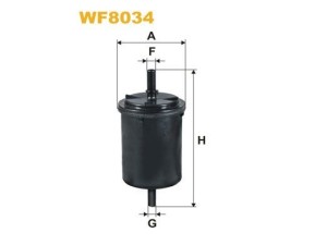 WF8034 (WIX FILTERS) Фильтр топливныйRenault Megane III 09-16 Hyundai Accent 00-06 Nissan Navara 05-15