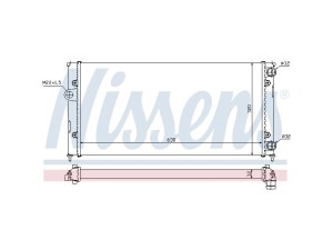 651931 (NISSENS) Радиатор основнойVW Golf III 91-98