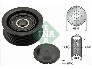 532016010 (INA) Ролик ГРМAudi A6 11-18 Skoda Superb 01-08 VW Touareg 10-18