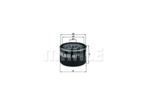 OC467 (KNECHT) Фильтр масляныйNissan Qashqai 07-14 Mitsubishi Carisma 95-04 Opel Vivaro 01-14