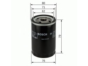 0 451 103 349 (BOSCH) Фильтр масляныйFiat Ducato 81-94 Alfa Romeo 145 96-01 Lancia Delta 79-94