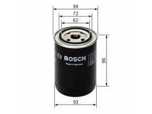 0 451 103 251 (BOSCH) Фильтр масляныйNissan NP300 08-14 Jeep Grand Cherokee 05-10 Dodge Nitro 07-12