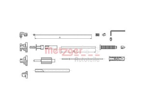 10.1179 (METZGER) Трос газаPeugeot 406 97-04 Peugeot Partner 96-08 Citroen Berlingo 96-08