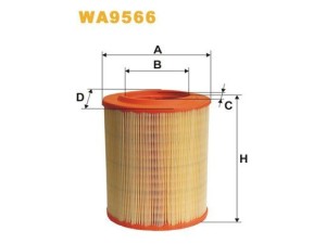 WA9566 (WIX FILTERS) Фильтр воздушныйAlfa Romeo Brera 05-10 Alfa Romeo 159 05-11