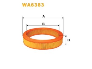 WA6383 (WIX FILTERS) Фильтр воздушныйVW Lupo 98-05 Audi 100 82-91 Skoda Octavia Tour 96-10