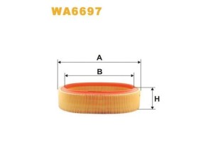 WA6697 (WIX FILTERS) Фильтр воздушныйRenault Logan 04-13 Renault Sandero 07-13 Dacia Logan 04-12