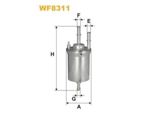 WF8311 (WIX FILTERS) Фильтр топливныйVW Golf V 03-09 Skoda Octavia A5 04-13 SEAT Ibiza 02-09