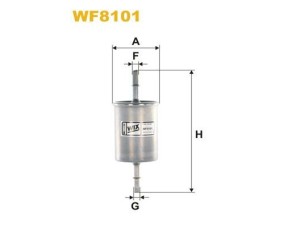 WF8101 (WIX FILTERS) Фильтр топливныйAudi A3 03-12 VW Golf V 03-09 Fiat Ducato 94-02