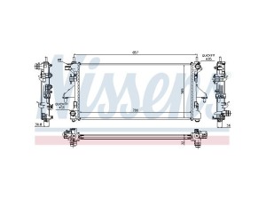 63556 (NISSENS) Радиатор основнойFiat Ducato 06-14