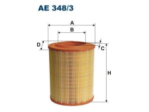 AE348/3 (FILTRON) Фильтр воздушныйAlfa Romeo Brera 05-10 Alfa Romeo 159 05-11