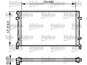 734332 (VALEO) Радиатор основнойVW Golf VI 09-14 Audi A3 03-12 Skoda Octavia A5 04-13