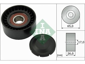 532 0557 10 (INA) Ролик поликлинового ремняVW Touareg 10-18 Audi A6 11-18 Porsche Cayenne 10-17