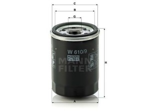 W610/9 (MANN-FILTER) Фильтр масляныйToyota RAV4 05-13 Toyota Camry 11-18 Toyota Camry 06-11