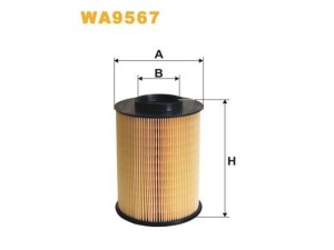 WA9567 (WIX FILTERS) Фильтр воздушныйFord Focus III 11-18 Mazda 3 09-13 Volvo S40 04-12