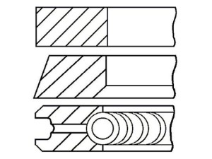 08-501507-00 (GOETZE) Кольца поршневыеVW Transporter T4 90-03 Audi 100 82-91 Volvo V70 00-07