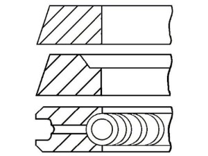 08-501800-00 (GOETZE) Кольца поршневыеVW Golf V 03-09 Audi A4 00-06 Skoda Octavia Tour 96-10