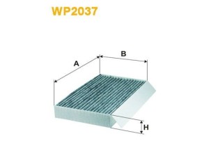 WP2037 (WIX FILTERS) Фильтр салона угольныйRenault Fluence 09-17 Renault Megane III 09-16