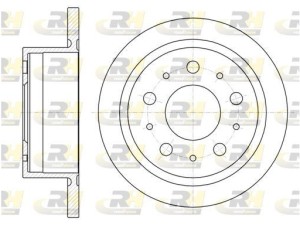 61057.00 (ROADHOUSE) Диск тормозной задний D300 D300Toyota Corolla 13-18 Fiat Ducato 06-14 Peugeot Boxer 06-14