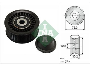 532 0668 10 (INA) Ролик поліклинового ременяRenault Megane III 09-16 Nissan Juke 10-19 Dacia Logan 12-22