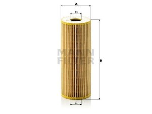 HU727/1X (MANN-FILTER) Фильтр масляныйVW LT28-55 96-06 Mercedes-Benz G-Class W463 90-18 SsangYong Rexton 06-12