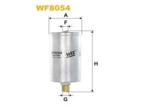 WF8054 (WIX FILTERS) Фильтр топливныйVW Golf II 83-92 Audi A6 94-97 SEAT Toledo I 91-99