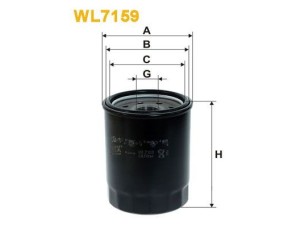 WL7159 (WIX FILTERS) Фильтр масляный